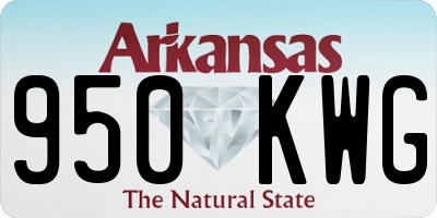 AR license plate 950KWG