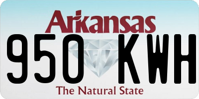 AR license plate 950KWH