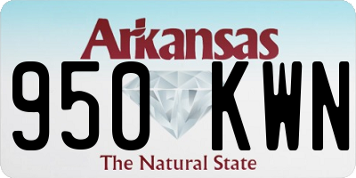 AR license plate 950KWN