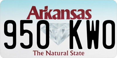 AR license plate 950KWO