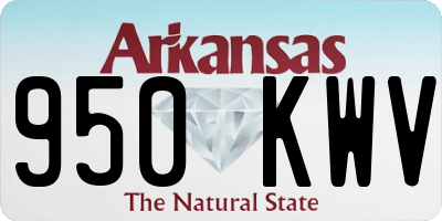 AR license plate 950KWV