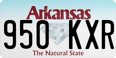 AR license plate 950KXR
