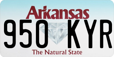 AR license plate 950KYR