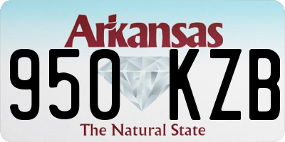 AR license plate 950KZB