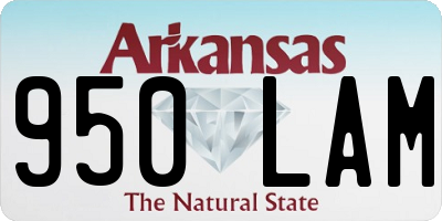 AR license plate 950LAM