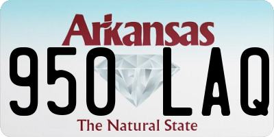 AR license plate 950LAQ