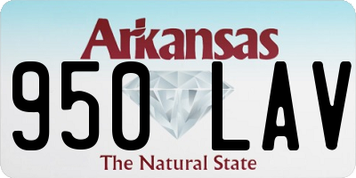 AR license plate 950LAV