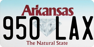 AR license plate 950LAX