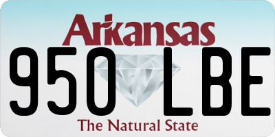 AR license plate 950LBE