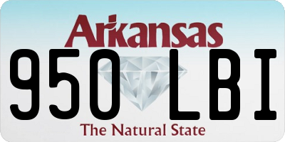 AR license plate 950LBI