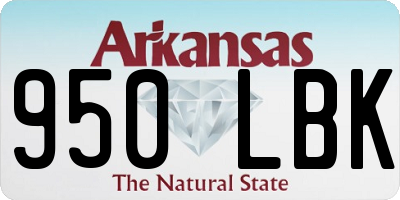 AR license plate 950LBK