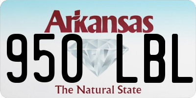 AR license plate 950LBL