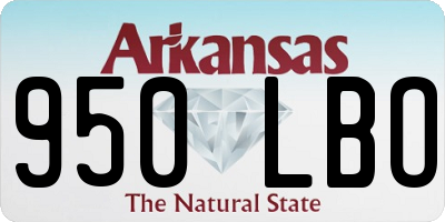 AR license plate 950LBO