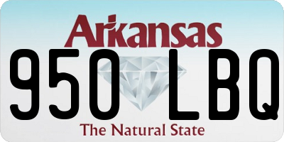 AR license plate 950LBQ
