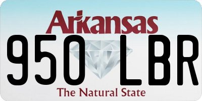AR license plate 950LBR