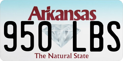 AR license plate 950LBS