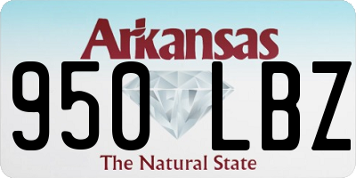 AR license plate 950LBZ