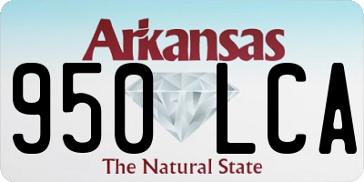 AR license plate 950LCA