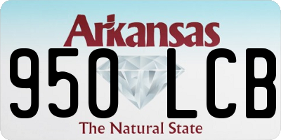 AR license plate 950LCB