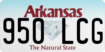 AR license plate 950LCG
