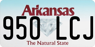 AR license plate 950LCJ