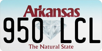 AR license plate 950LCL