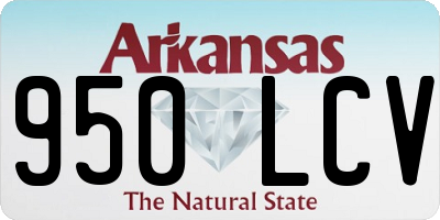 AR license plate 950LCV