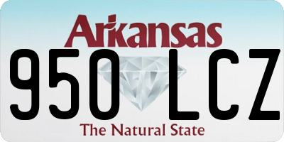 AR license plate 950LCZ