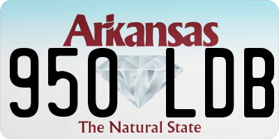 AR license plate 950LDB