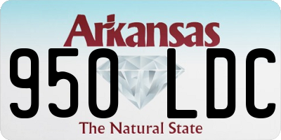 AR license plate 950LDC