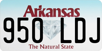 AR license plate 950LDJ