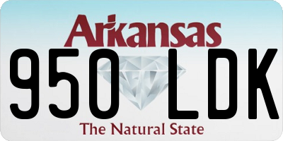 AR license plate 950LDK