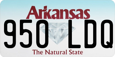 AR license plate 950LDQ