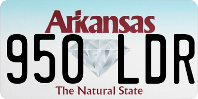 AR license plate 950LDR