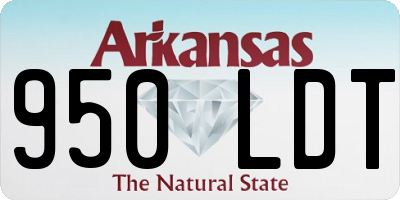 AR license plate 950LDT