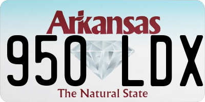 AR license plate 950LDX