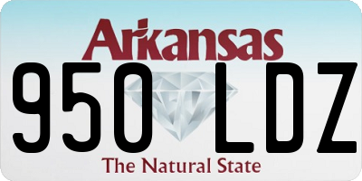 AR license plate 950LDZ