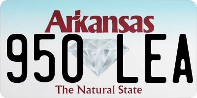 AR license plate 950LEA