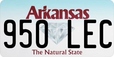 AR license plate 950LEC