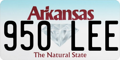 AR license plate 950LEE