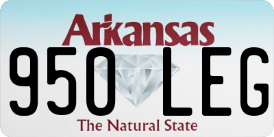 AR license plate 950LEG