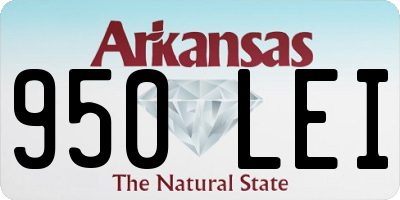 AR license plate 950LEI