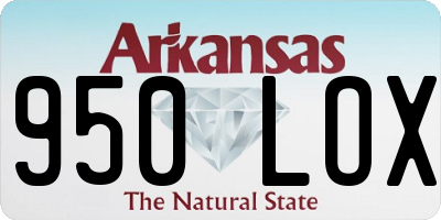 AR license plate 950LOX