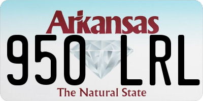 AR license plate 950LRL