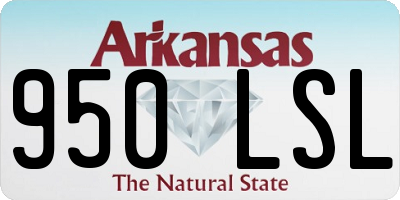 AR license plate 950LSL