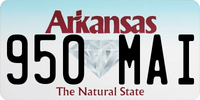 AR license plate 950MAI