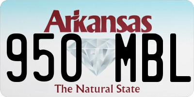AR license plate 950MBL