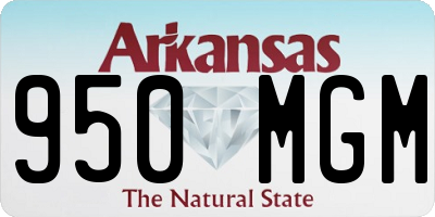 AR license plate 950MGM