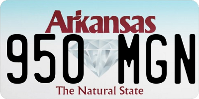 AR license plate 950MGN