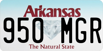 AR license plate 950MGR